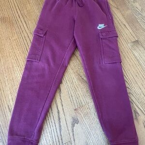 Nike Kids' Maroon Jogger Pants